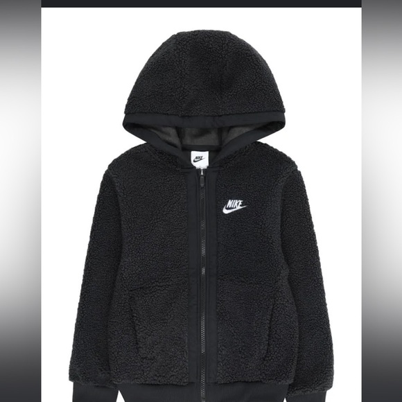 Nike youth fleece zip up winterized sweater size small - Picture 2 of 4